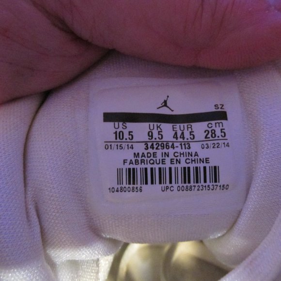 Jordan 7 True Flight White and Volt Ice (2013) size 10.5 - Picture 10 of 10